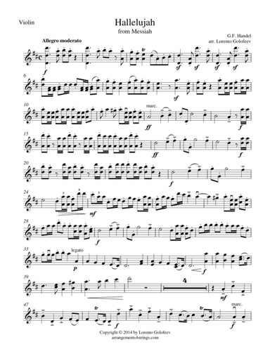 Hallelujah from Messiah - String Trio (arr. Lorento Golofeev)