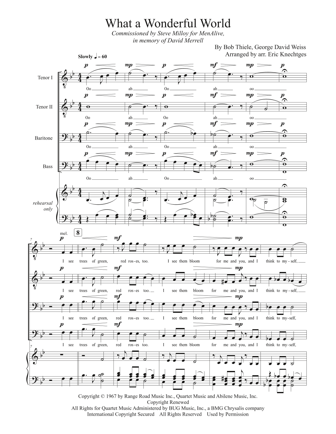 What A Wonderful World (arr. Eric Knechtges)