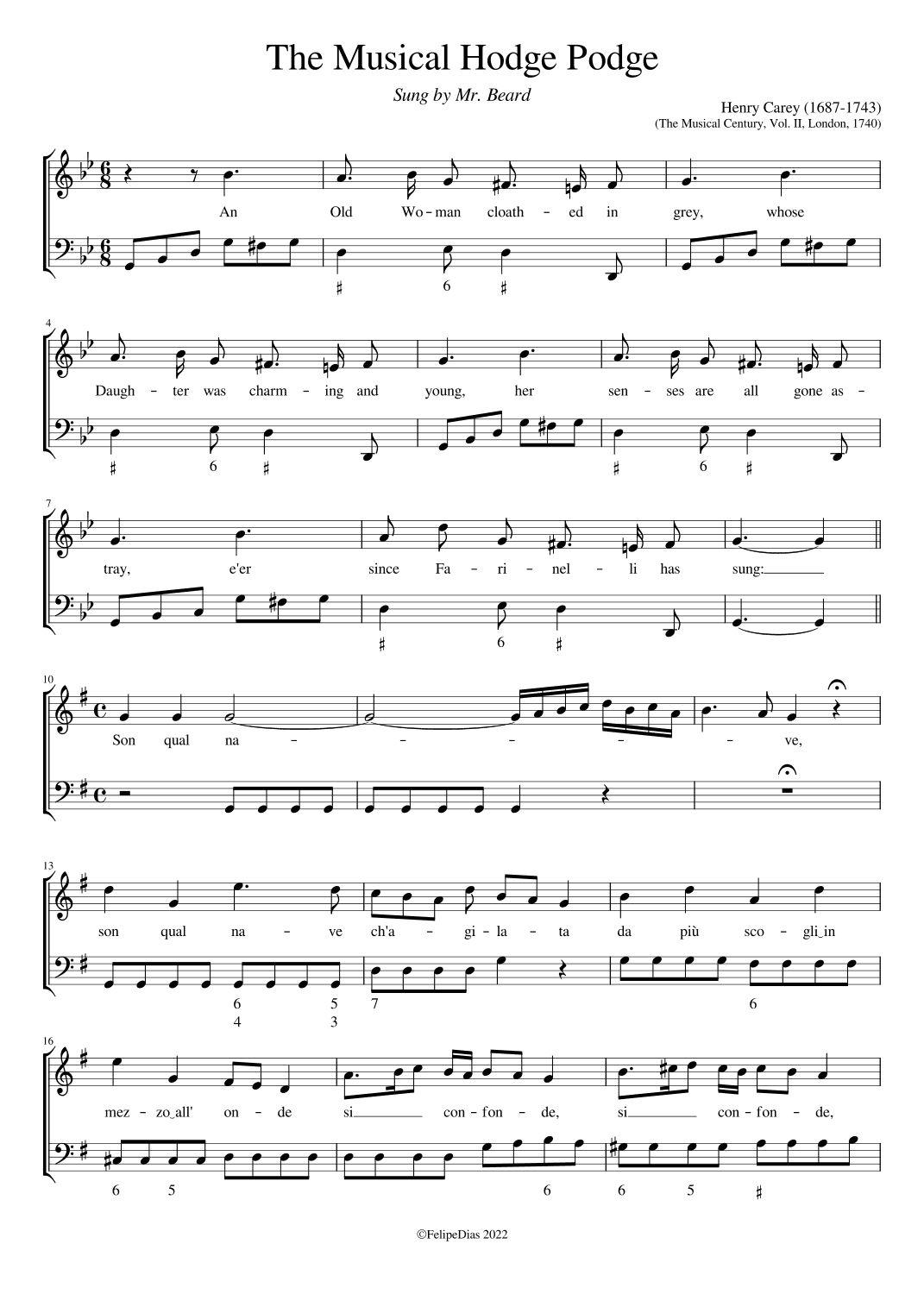 The Musical Hodge Podge (arr. Early Music Scores)