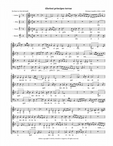 Gloriosi principes terrae (Canali) - ATBB (arr. Aristotle A. Esguerra)