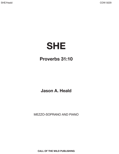 "She", Proverbs 31:10, for voice and piano