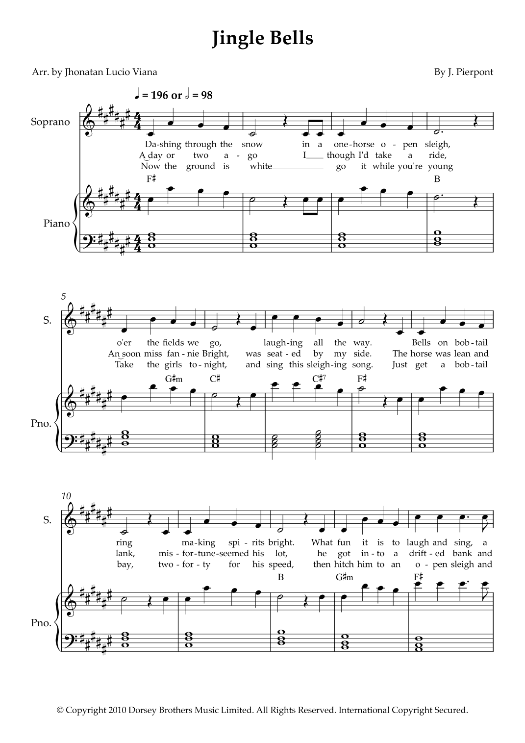 Jingle Bells (arr. Jhonatan Lucio Viana)