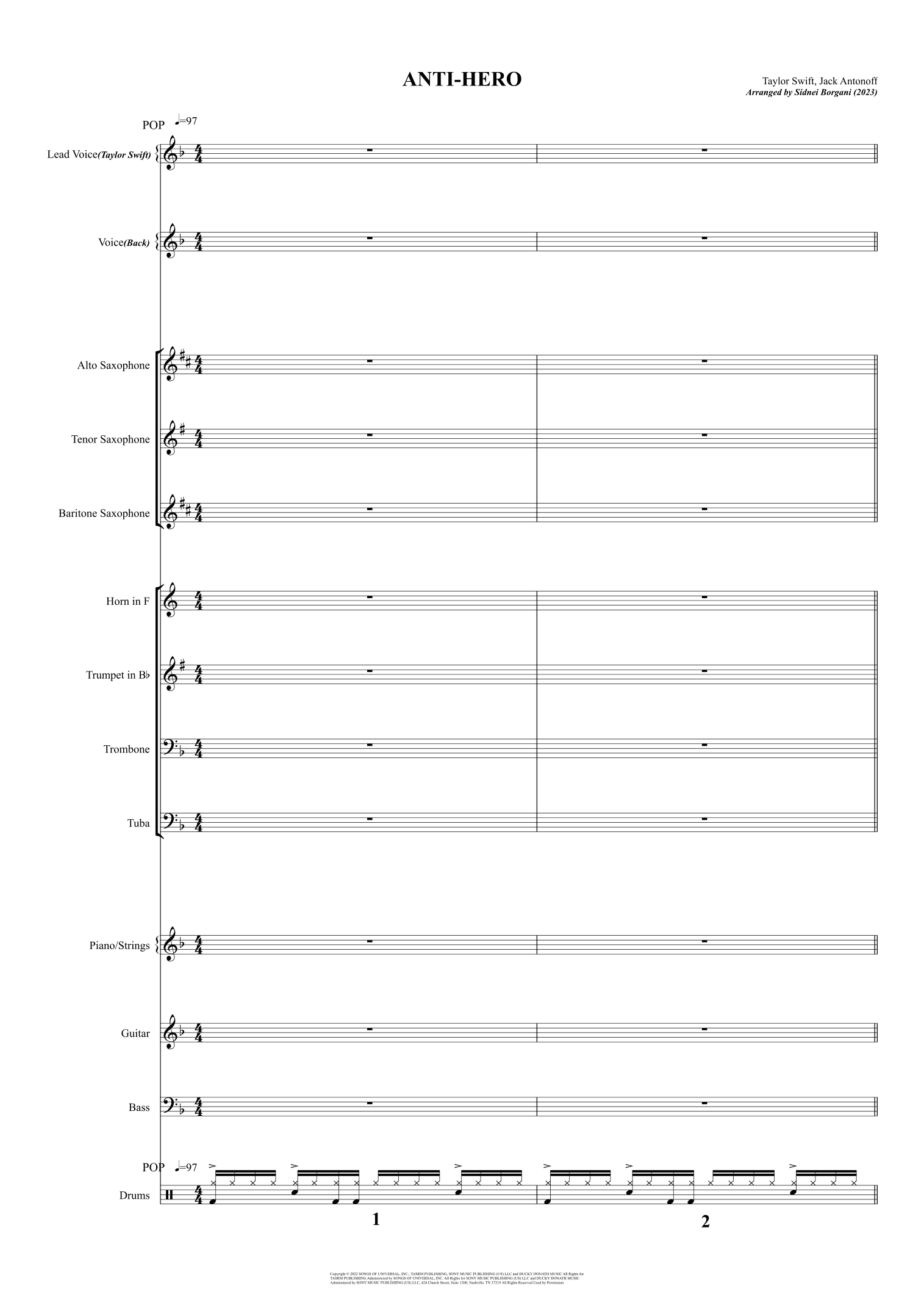 Anti-hero (arr. Sidnei Borgani)