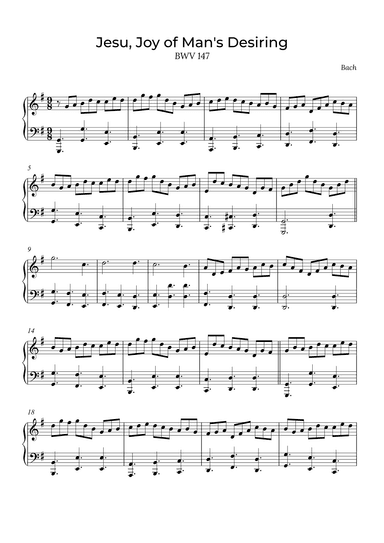 Jesu, Joy of Man's Desiring (arr. Alex Nunes Rodrigues)