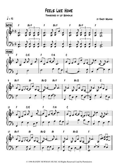 Feels Like Home (arr. Lef Germenlis)