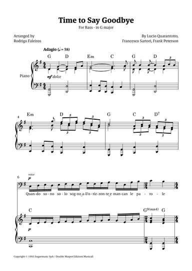 Time To Say Goodbye (arr. Rodrigo Faleiros)