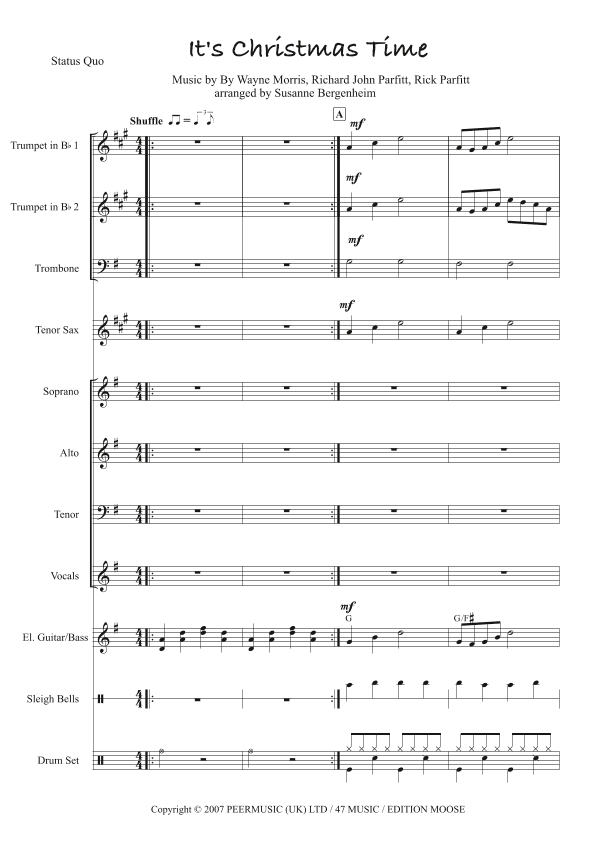It's Christmas Time (arr. Susanne Bergenheim)
