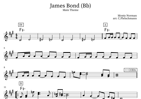James Bond Theme (arr. Christoph Fleischmann)