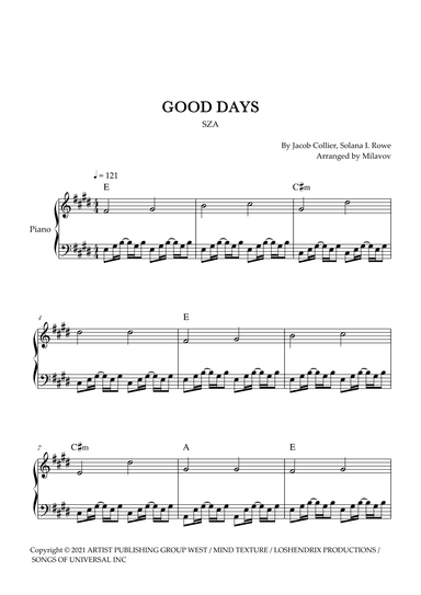 Good Days (arr. Milanov)