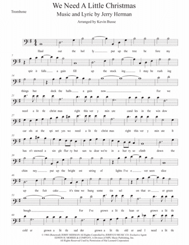 We Need A Little Christmas (arr. Kevin Busse)