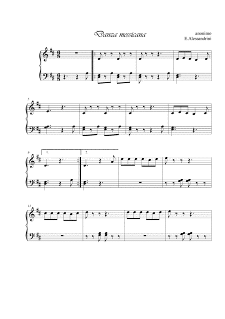 Mexican dance (arr. Ester Alessandrini)
