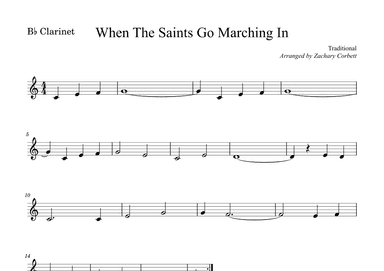 When The Saints Go Marching In (arr. Zachary Corbett)