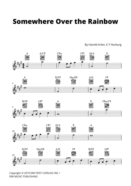 Over The Rainbow (arr. Cadenza Editions)