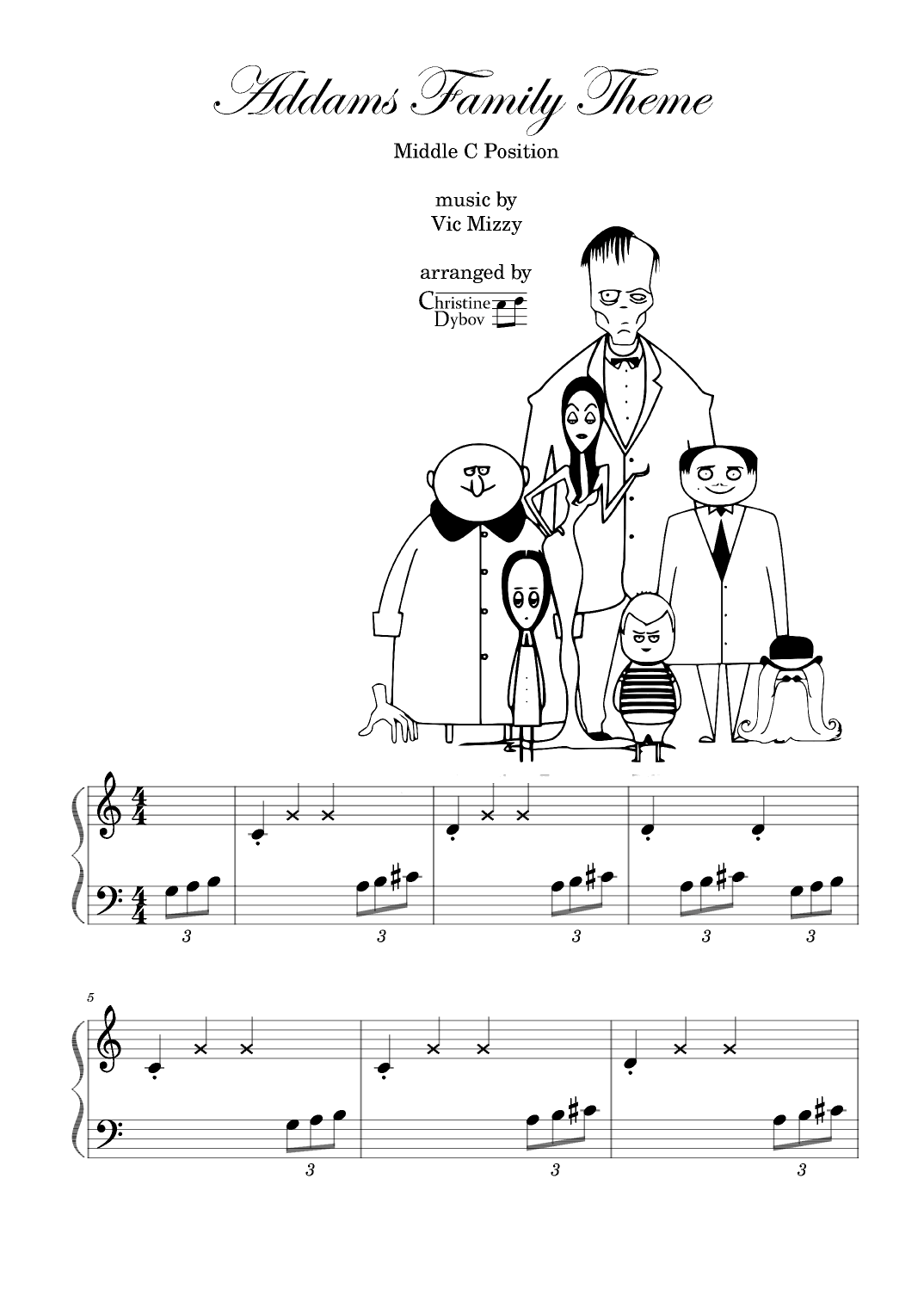 Addams Family Theme (arr. Christine Dybov)