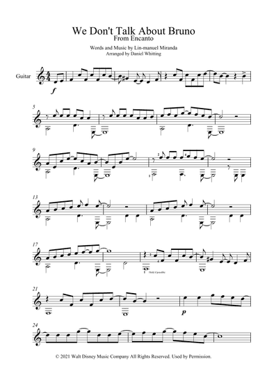 We Don't Talk About Bruno (arr. Daniel Whitting)