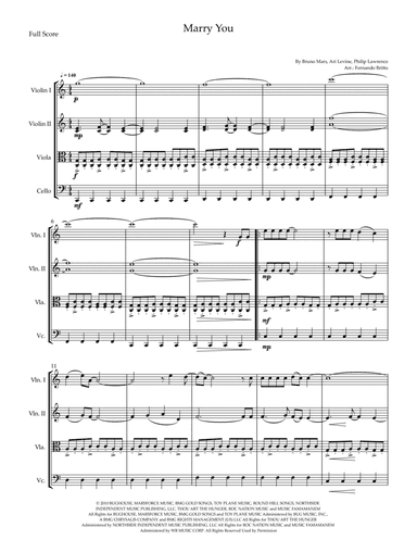 Marry You (arr. Fernando Britto)