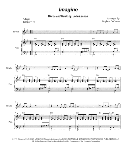 Imagine (arr. Stephen DeCesare)