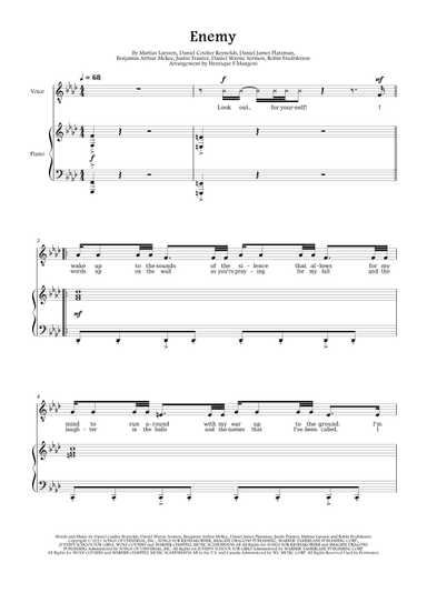 Enemy (arr. Henrique F Mangoni)