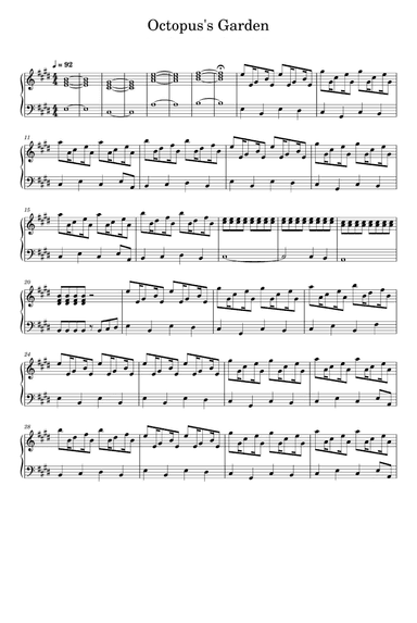 Octopus's Garden (arr. The Beatles)
