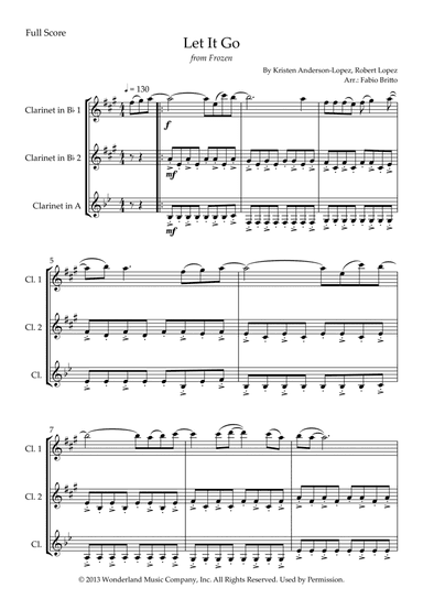 Let It Go (arr. Fabio Britto)