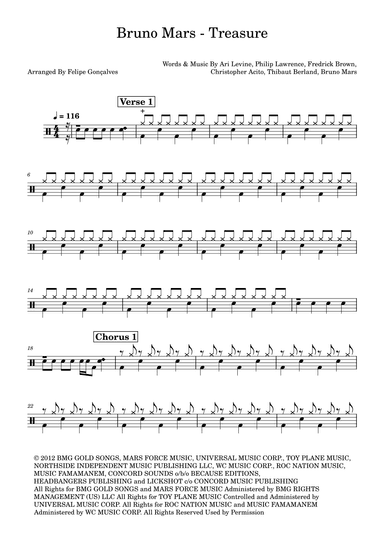 Treasure (arr. Felipe Gonçalves)