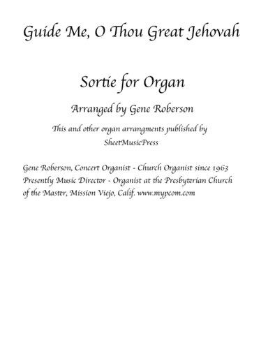 Guide Me O Thou Great Jehovah - Organ Sortie (arr. Gene Roberson)