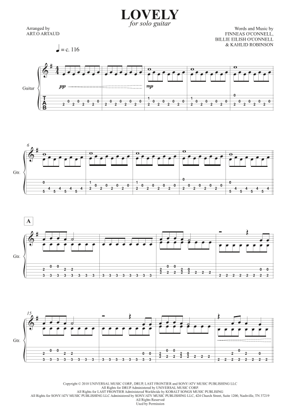 Lovely (arr. Art.o Artaud)