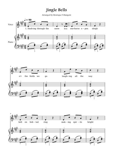 Jingle Bells (arr. Henrique F Mangoni)