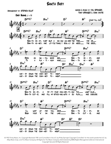 Santa Baby (arr. Stephen Bulat)