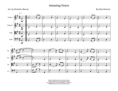 Amazing Grace (arr. Dominic Meccia)