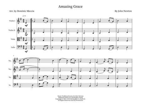 Amazing Grace (arr. Dominic Meccia)