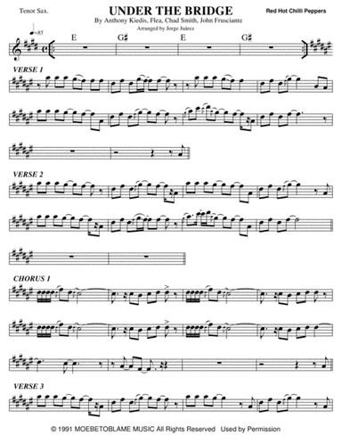 Under The Bridge (arr. Jorge Juárez)