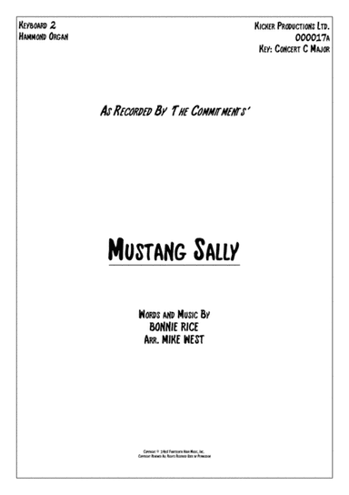Mustang Sally (arr. Mike West)