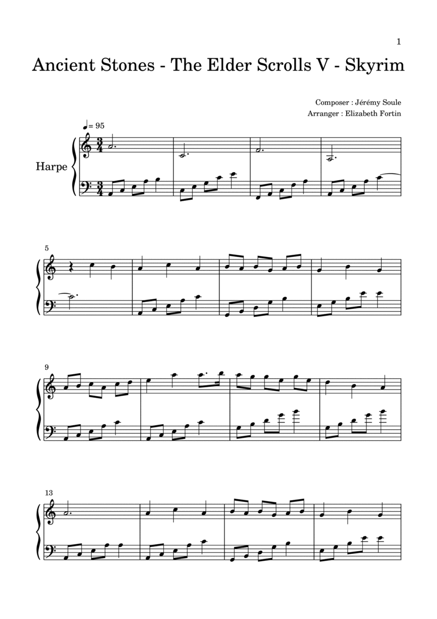 Ancient Stones (arr. Elizabeth Fortin)