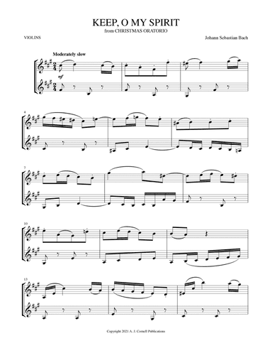 Keep, O My Spirit (from Christmas Oratorio) (arr. Mark Phillips)