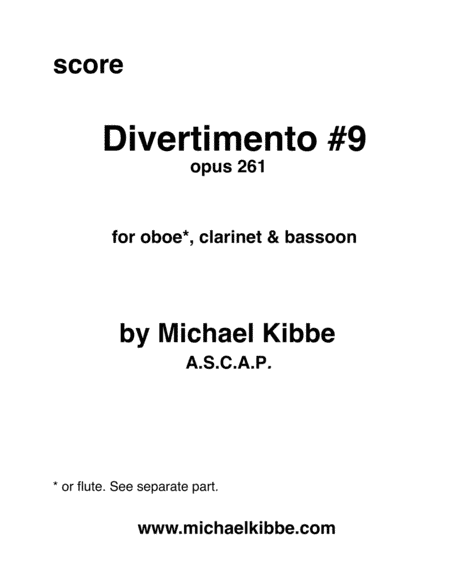 Divertimento #9, opus 261