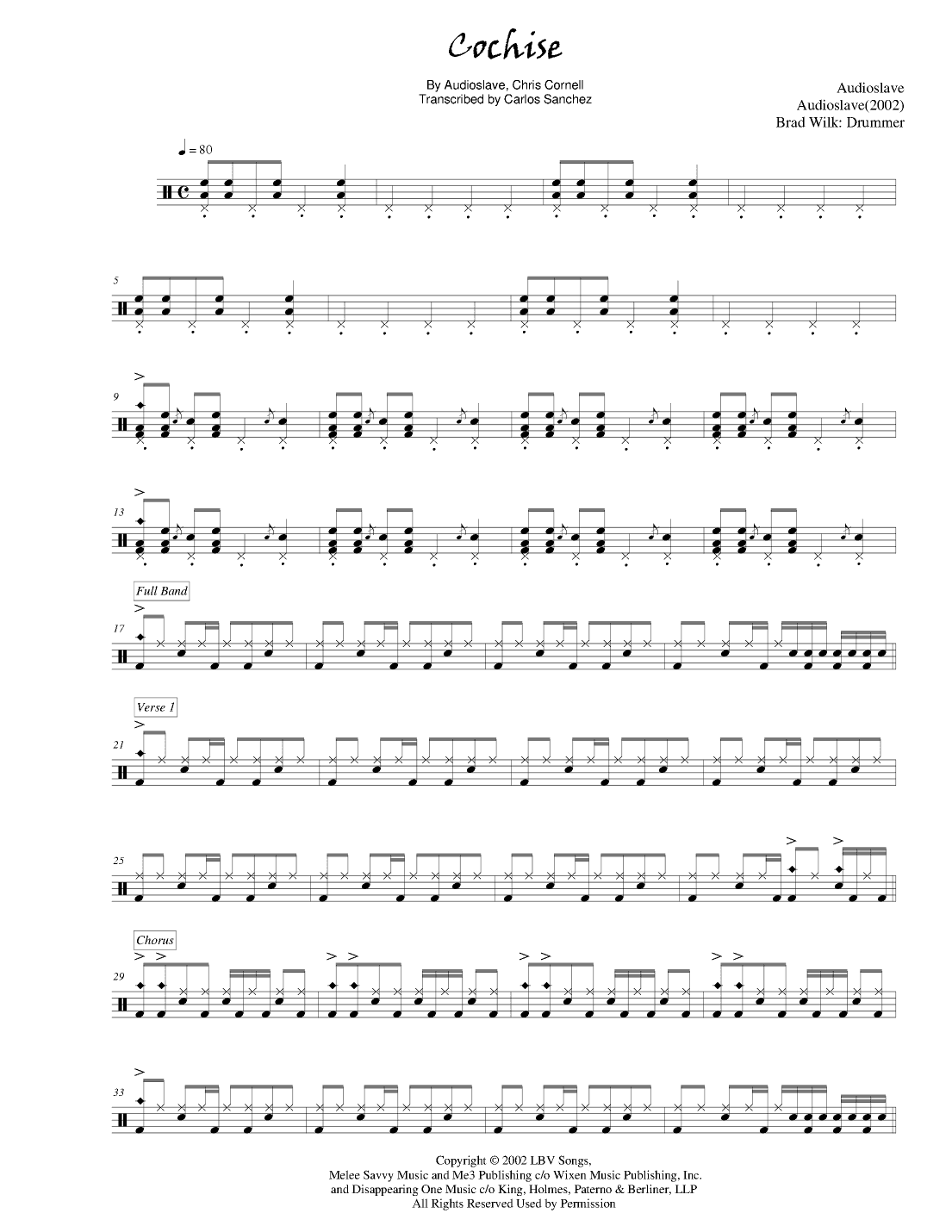 Cochise (arr. Carlos Sanchez)