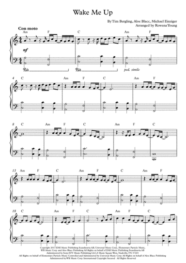 Wake Me Up (arr. Rowena Young)