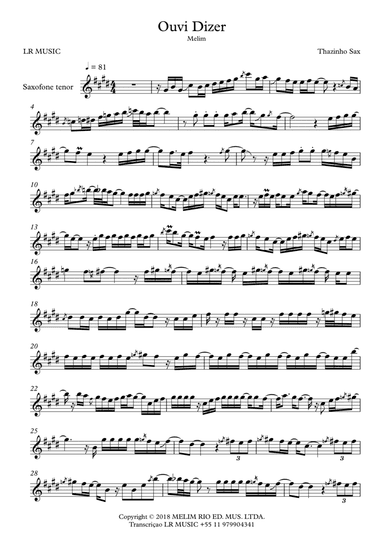 Ouvi Dizer (arr. Lucas Rocha)