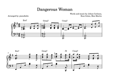 Dangerous Woman (arr. pianofeelis)