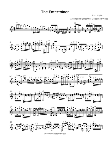 The Entertainer (arr. Heather Goodchild Wade)