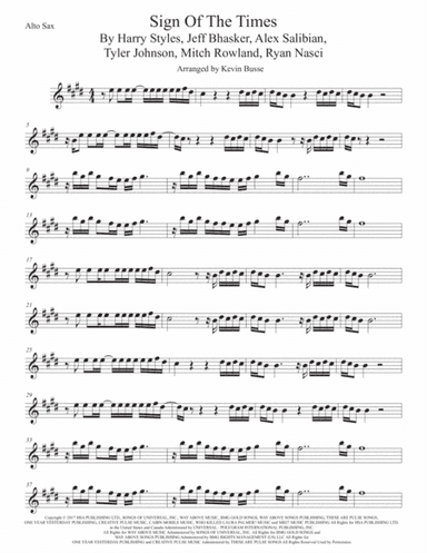 Sign Of The Times (arr. Kevin Busse)