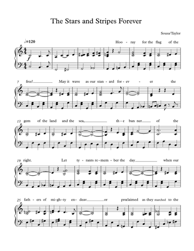 Stars and Stripes Forever (arr. Paul Taylor)