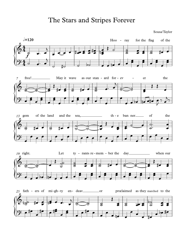 Stars and Stripes Forever (arr. Paul Taylor)
