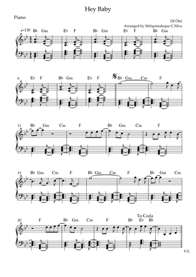 Hey! Baby! (arr. Melquisedeque C.Silva)