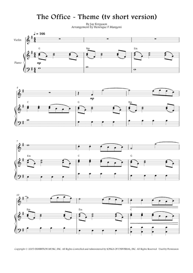 The Office - Theme (arr. Henrique F Mangoni)