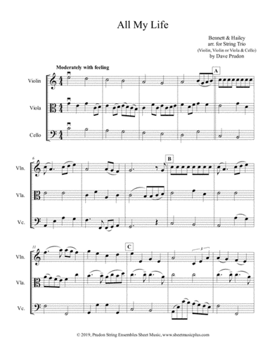 All My Life (arr. Dave Prudon)