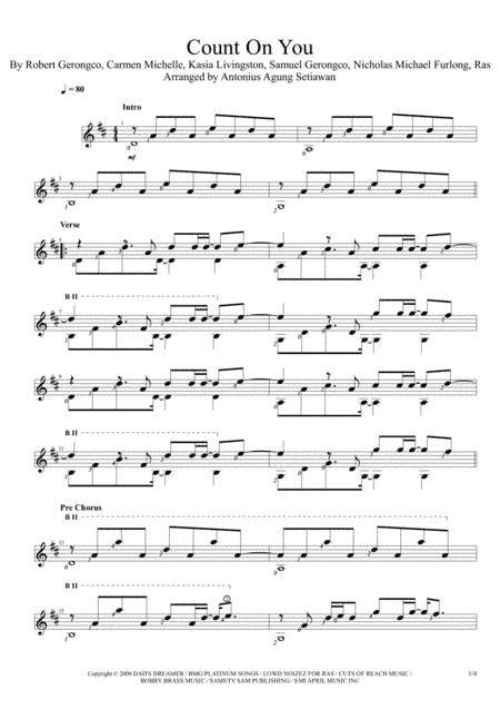 Count On You (arr. Antonius Agung Setiawan)