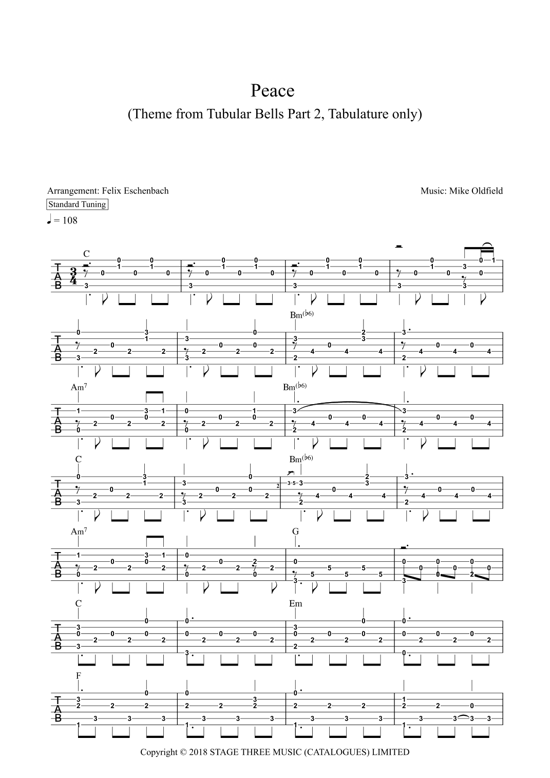 Peace (arr. Felix Eschenbach)