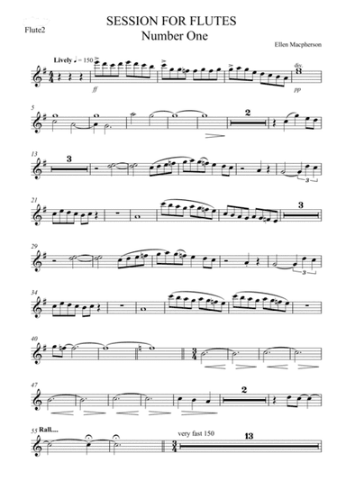 Session for Flutes - Flute 2 Part